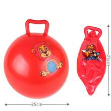 Bouncyhopper para niños, mango inflable, caballo que rebota, juguete divertido para aliviar el estrés, regalo, pelota que rebota de dibujos animados, juguetes para piscina y playa﻿ - 1 unidad de color aleatorio - Ver 6
