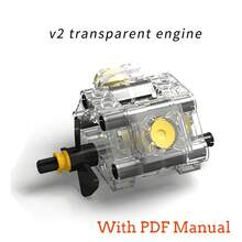 Funciones de energía, Servo tren, Motor de coche, interruptor de polaridad, receptor de Control remoto de velocidad IR, caja de batería, juguetes educativos de programa para niños - motor monstruoso - Ver 26