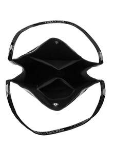 New Fashionable Women's Shoulder Bag, Versatile Solid Color Retro Style, Large Capacity, PU Material, Classic Square Bag, Suitable For Work, Daily Commute, Shopping, Travel, Multifunctional Handbag - Black - View 11