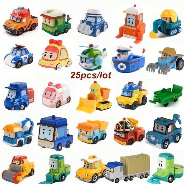 26 Estilos de Robocar Corea, Juguetes para Niños, Robot Poli Roy Haley, Figura de Acción de Metal de Anime, Coche de Juguete de Dibujos Animados para Niños, El Mejor Regalo - 7 - Añade 20