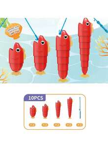 2-Player Fishing Toy, Telescopic Fish Shaped Toy, Parent-Child Interactive Party Game, Educational Early Learning Board Game Puzzle Toy Suitable For Boys And Girls, Great Birthday Gift And Classroom Prize - Multicolor - View 10