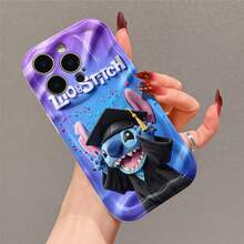 Disney Lilo & Stitch Phone Case, Official Stitch Character Design, Graduation Stitch In Soft Plush Texture With Confetti On A Purple Background Protective Cover. Compatible With IPhone 17, 16, 15, 14, 13, 12, 11 Pro Series, Featuring The Excited Alien In A Cap And Gown Celebrating His Big Day, Perfect For Stitch Fans And Disney Lovers, Ideal For Graduation Gifts, Birthdays, Holidays, Anniversaries, Or Any Special Occasion To Surprise Family, Friends, Classmates, And Loved Ones. - trắng - Xem 3