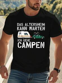 Camiseta para hombre de talla grande German RV Camping Crinkle - Negro - Ver 6