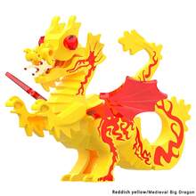 MOC creativo Medieval dragón Caballeros modelo figuras de acción bloques de construcción colección de ladrillos Brinquedos juguetes para niños regalos - Conjunto 33 - Ver 15