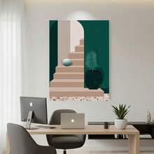 Enmarcado [JIT] Póster y materiales impresos, 1 unidad, pintura sobre lienzo con marco, arte mural creativo sobre lienzo, pinturas decorativas para el hogar, oficina, bar, cafetería, aula, dormitorio,  de decoración de pared para diversos lugares, regalo de Pascua, Día de los Inocentes - Enmarcado - Ver 4