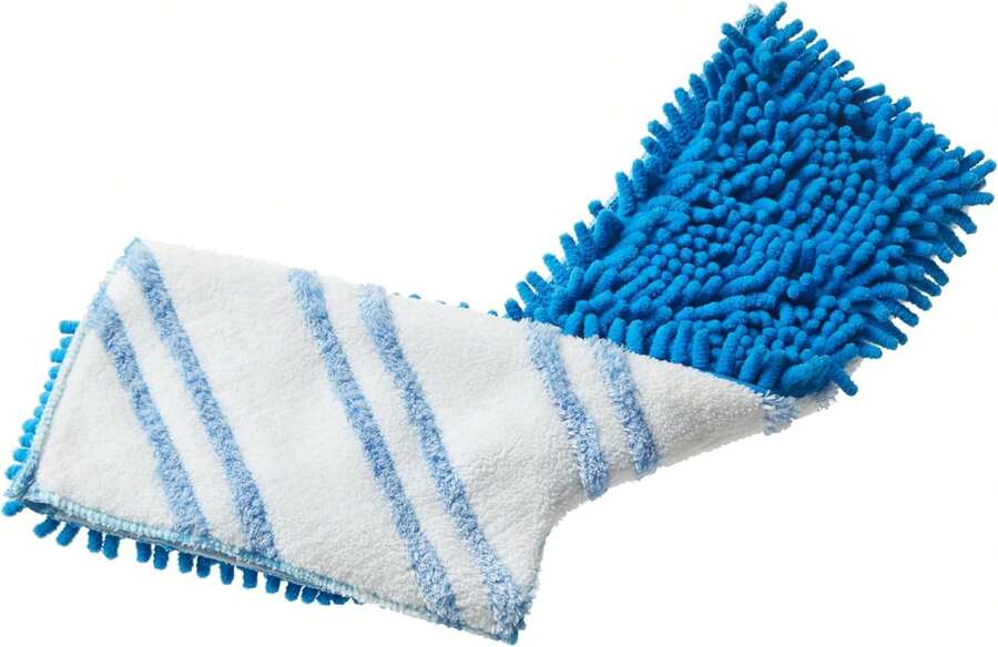 Clorox Dual Action Dust Floor Mop Microfiber Refill Head, Machine-Washable, Blue - Vit - Visa 1