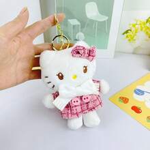 1 pieza Muñeco de peluche Sanrio - Kuromi, My Melody, Hello Kitty, Cinnamoroll Juguetes de peluche suaves para niños, Peluches de personajes de dibujos animados lindos, Regalo de cumpleaños, Decoración de habitación, Juguetes de peluche coleccionables - Multicolor - Ver 4