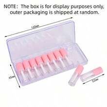 10pcs 4ml Plastic Lipstick Tubes, Cosmetic Storage, Affordable Vanity Decor, Bedroom Makeup Accessories, Cheap Christmas Gift, Cosmetic Tools, Special Offer, Women Gift, Christmas Present - Multicolor - View 5