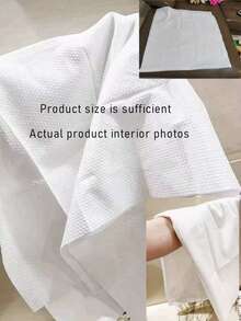 5件/包，尺寸：70cm*140cm/50cm*100cm/60cm*120cm。豪華一次性加厚浴巾，柔軟無紡布材質，包裝，適用於旅行、健身、戶外活動、居家浴室裝飾、秋季裝飾、海灘度假必需品、返校一次性浴巾，更大更厚，包裝，柔軟親膚，提供舒適的沐浴體驗。新舊產品隨機發貨 - 白色 - 查看 12