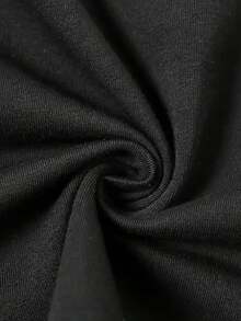 Men's Short Sleeve Summer T-Shirt With Print - Black - View 5