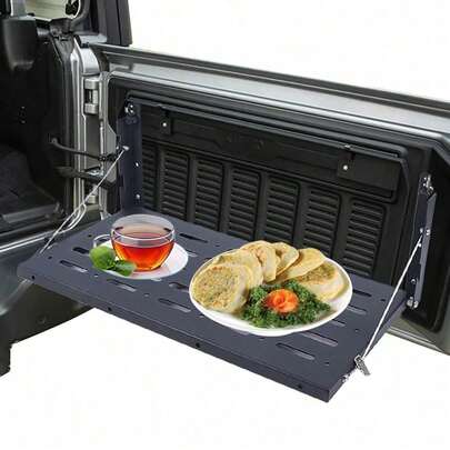 Metal Foldable Tailgate Table Dining Table 60*31cm For   JK~HOT