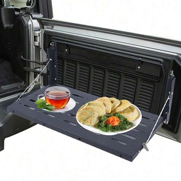 Metal Foldable Tailgate Table Dining Table 60*31cm For   JK~HOT
