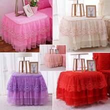 Lace Bedside Cabinet Cover, Dust Cover, Princess Style Bedroom Decor, European Ornamental Tablecloth, New Bedside Cabinet Cover - Multicolor - View 1