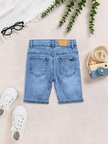 Celana Pendek Denim Anak Muda - Medium Wash - View 3