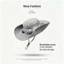 Sombrero de cubo para pesca al aire libre, ligero, con protección UV, sombreado, secado rápido, transpirable, gorra para senderismo, vacaciones, festivales - A - Ver 13