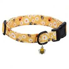 Floral Dog Collar- Cute Spring Wildflowers Daisy Dog Collars With Plastic Buckle, Light Adjustable Dog Collars For Small Medium Dogs - Yellow - View 11