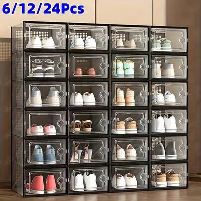 Premium Shoe Organizer With Magnetic Door - Perfect Display & Protection For Your Footwear