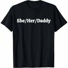 % Cotone Lei Sua Mamma Divertente Pronomi Lesbici Humor -Maglietta - T-shirt nera da 180 g - Visualizzare 7