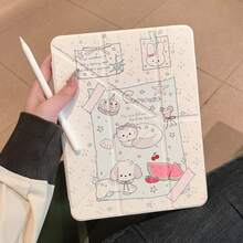 适用于 iPad 第 11 代平板电脑的保护套，A16 型号，带笔槽，支持智能休眠唤醒，抗冲击、防震、防弯折，简约优雅，也兼容 iPad 第 9 代（10.2 英寸）、第 8 代（10.2 英寸）、iPad Air 11 (M4) 2026 和第 10 代平板电脑保护套 - 無色 - 查看 9