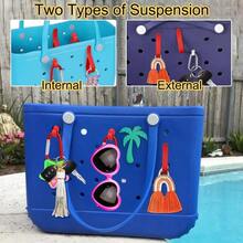 Key Holder Accessories Bogg Bags X Large, Insert Charm Carabiner Keychain Beach Bag - Red - 查看 6
