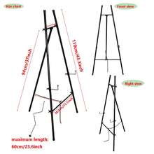 1pc Adjustable Iron Round Tube Easel, 42cm Or 110cm Height, Durable Multi-Purpose Display Stand For Art, Wedding, Events, Home Decor, Photo Exhibition - 1PC - View 8