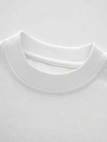 Short-Sleeved T-Shirt With "PARIS" Print. Modern Design, Soft And Breathable. Express Shipping From A Local Warehouse. - White - View 6