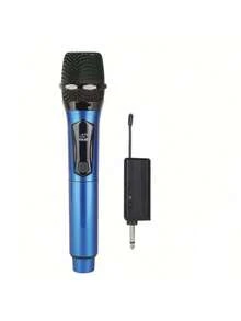 Portable Handheld Microphone, Wireless Microphone, Professional Handheld Unidirectional Moving Coil Noise Canceling Function, 6.35mm Plug, Blue, Suitable For Karaoke, Gaming, Live Streaming And Video Conferencing, Stylish Design | Sturdy Structure, Singing Microphone, 2 In 1 Wireless Microphone, Professional Handheld Microphone, Suitable For Karaoke, Parties, Churches, Performances, Recording - Black - View 19
