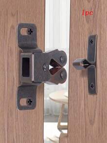 6pcs Wardrobe/Cabinet Door Knob Buttons, Decorative Snap Fasteners, Furniture Touch Clips Hardware Accessories - Rust Brown - View 15