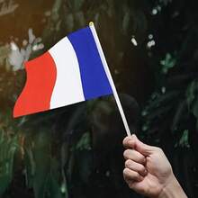 The French Flag (Mini Chain Flag - Hand-Cranked Flag) Is Used For Patriotic Activities. It Includes French Rope Flags For Events Such As Independence Day, Sports, Bars, Large Conferences, Schools, Indoor And Outdoor Decorations. - View 8