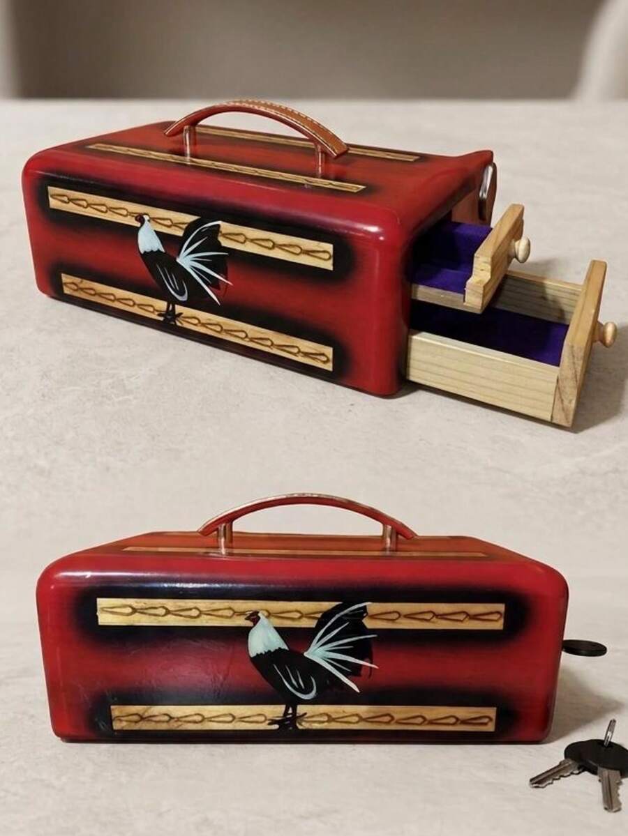estuche gavetero para 1 docena y media - Rojo - Ver 1