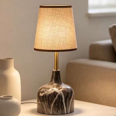 Lámpara de escritorio LED dorada de lujo, estilo árabe, marroquí, islámico y oriental, con protección ocular, sin parpadeo, regulable, portátil, plegable, cuello de cisne, lámpara de mesa para mesita de noche, luz nocturna, lámpara de lectura para majlis, dormitorio, sala de estar, oficina en el hogar, Ramadán, Eid, decoración de hogar de alta gama