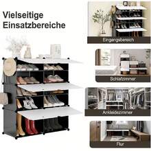 Mobiletti porta scarpe - 10 scomparti - 94 x 180 x 36,5 cm - Visualizzare 9