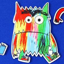 hoojojo 20er Monster Farbenserie Filz-Geschichten-Set, Emotionen-Thema Erzähl-Requisiten Rollenspiel interaktives Zuordnungsspiel, Emotionslernspiel Lehrmittel, Klassenzimmer-Lernmaterialien, Familienaktivität Partyspiel, Schulanfang Halloween Geschenk - Verschiedenfarbig - Übersicht 9