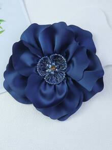 2026 Trâm cài áo hình hoa cuộn 3D tinh tế bằng vải satin thủ công, kích thước 20cm, phụ kiện thời trang đa năng cho quần áo và váy. - hoa hồng - Xem 17