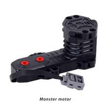 Funciones de energía, Servo tren, Motor de coche, interruptor de polaridad, receptor de Control remoto de velocidad IR, caja de batería, juguetes educativos de programa para niños - motor monstruoso - Ver 12
