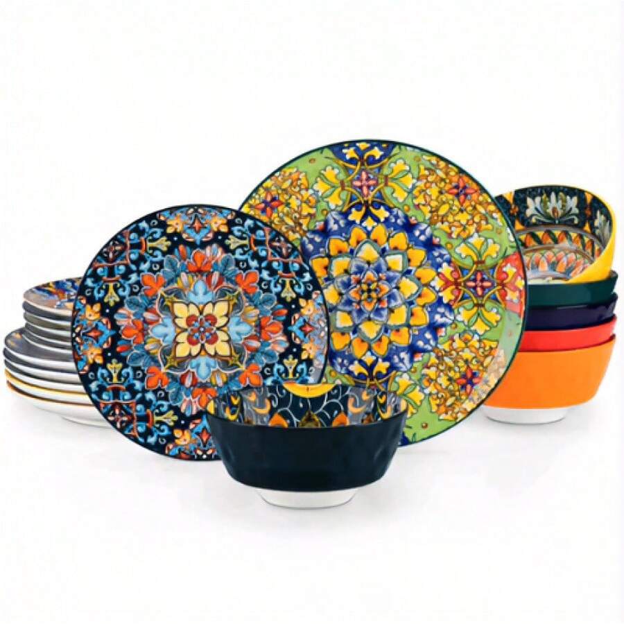 Dinner Plate - 18-piece Salad Bowls (serves 6) - View 1