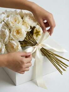 1/5/7/10/12/50 bông hoa sen 5 cánh bằng lụa nhân tạo, thân dài, thích hợp trang trí tiệc cưới, cắm hoa tự làm, trang trí phòng khách, phòng ngủ, phòng ăn, đồ dùng học tập, trang trí đám cưới, hoa nhân tạo, trang trí sân vườn, trang trí cây cảnh nhân tạo - trắng - Xem 3