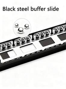 1 Pair Heavy Duty Noiseless Drawer Slides, Full Extension Ball Bearing Side Mount Drawer Tracks, Multi Size 8 10 12 14 16 18 20 Inch For Kitchen Cabinet - A - View 7