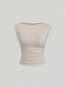 Set de 3 piezas Camiseta/Camiseta de manga corta ajustada, transpirable y que absorbe la humedad con espalda descubierta para mujeres - Multicolor 5 - Ver 6