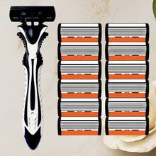 6-Layer Hypoallergenic Stainless Steel Manual Razor With Washable Design - White Handle & Yellow Blades, Ideal For Beard & Mustache Trimming, Durable And Comfortable Grip - Safety Razor - View 16