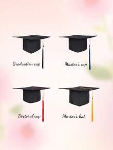 Decoración personalizada para birrete de graduación inspiracional de 24,13 cm - Personalizable con foto, nombre y "Clase de 2025/2026", incluye borla y admite múltiples opciones de color de fondo - Multicolor - Ver 2