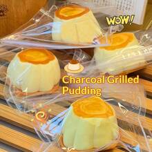 2026 New - 1pc Pudding-Like Texture Masterpiece - Realistic Baked Pudding "Q" Soft And Bouncy Silicone Squeeze Toy, Relaxation Tool For Tactile Enthusiasts - Perfect Gift - Birthday Gift - Easter Gift - Valentine's Day Gift - Multicolor - View 1