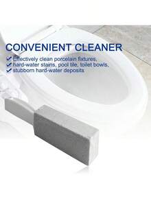 1/3/5 Viên đá vệ sinh bồn cầu, đá bọt tự nhiên, bàn chải vệ sinh bồn cầu nhanh chóng với cán dài, dụng cụ phòng tắm. - Màu xám, một kích cỡ - Xem 7