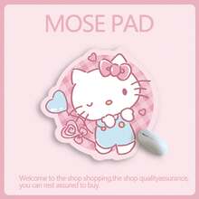 1个三丽鸥授权可爱卡通鼠标垫，双面仿皮材质，适用于Hello Kitty、My Melody、Cinnamoroll等卡通形象，防滑橡胶底座，经久耐用，适用于游戏和办公桌，可爱甜美，防水防滑防污，是生日和节日送给女性的理想礼物，趣味设计，耐用，男女通用 - 多色 - 查看 12