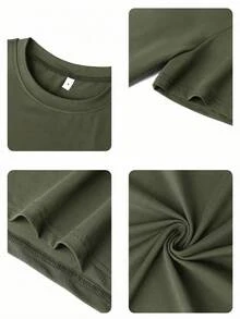 Sudadera con capucha de cuello redondo para hombre, con estampado de Nueva York, bolsillo canguro y cordón, manga larga, holgada e ideal para otoño e invierno. - Verde militar - Ver 9