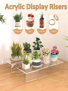 3 chiếc giá trưng bày trang sức, giá trưng bày kẹo, kệ đựng mô hình ma-nơ-canh bằng acrylic trong suốt. - Trong sáng - Xem 1