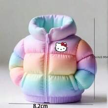 SANRIO 1个可爱三丽鸥Hello Kitty彩虹泡沫笔筒，萌趣三丽鸥桌面收纳装饰，柔和色调化妆刷收纳架，创意猫咪桌面装饰，适合女孩 - 彩色 - 查看 4