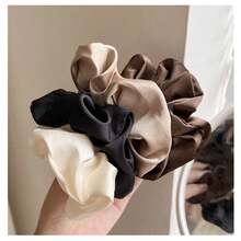 Bộ 5 dây buộc tóc họa tiết da báo thời trang, đa năng, phong cách thường ngày. - Nhiều màu - Xem 6