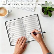 Notebooks, Dark Grey, Password, 8 Shaped Lock Adults World Book Day - Default - View 6