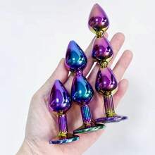 1pc, Metal Anal Plug, Gem Base Butt Plug, Anal Massage Dilatancy Toys, G-Point Massage, Stimulator Anal, Anus Sex Toys For Women And Men - Dazzling - View 7